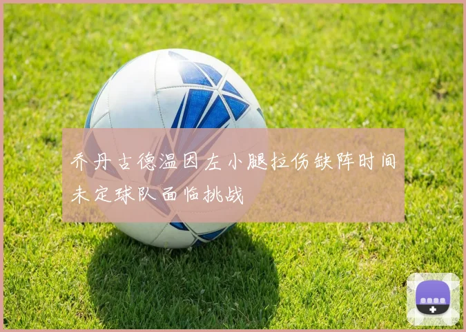 乔丹古德温因左小腿拉伤缺阵时间未定球队面临挑战
