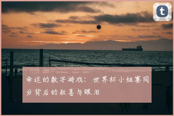 命运的数字游戏：世界杯小组赛同分背后的狂喜与眼泪