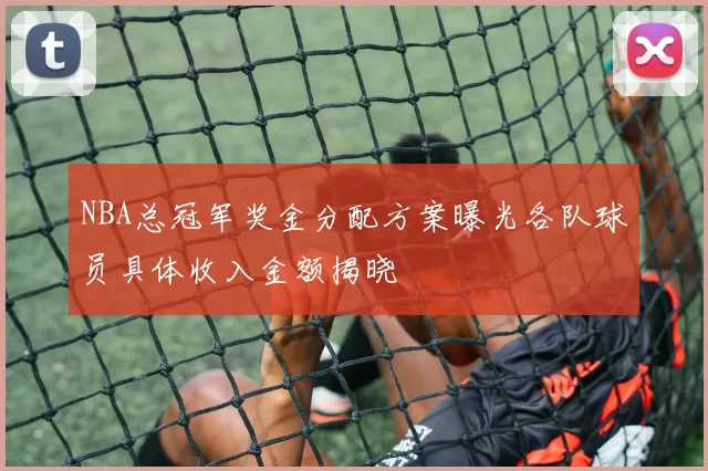 NBA总冠军奖金分配方案曝光各队球员具体收入金额揭晓
